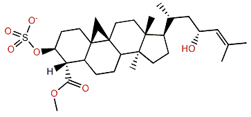 Methyl (23R)-3b,23-dihydroxy-29-nor-cycloart-24-en-28-oate 3-sulfate